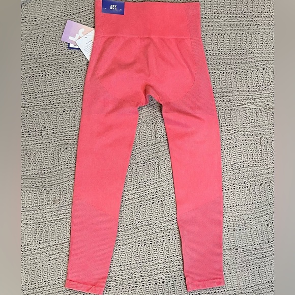 JoyLab - Bright Salmon Ribbed Leggings - Small - Picture 2 of 6